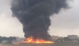 Video: Rơi máy bay nghi chở quan chức EU