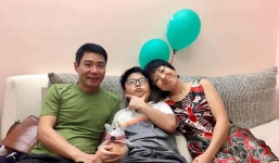 Khoảnh khắc hiếm thấy Công Lý tình cảm bên Thảo Vân và con trai