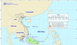 Áp thấp nhiệt đới giật cấp 8 trên Biển Đông