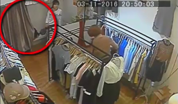 Video: 'Nữ quái' trộm ví tiền chứa 10 triệu đồng trong shop quần áo