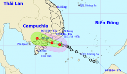 Áp thấp nhiệt đới tiến sát đất liền, gió giật cấp 8