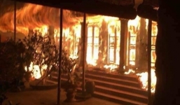 Nguyên nhân cháy chùa cổ tại Hồ Tây có khả năng là chập điện