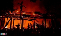 Hiện trường chùa cổ ven Hồ Tây bị thiêu rụi sau 1 đêm