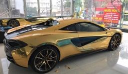Đại gia dấu tên sở hữu siêu xe McLaren 12 tỷ đồng dát vàng độc bản ở Việt Nam