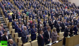 Hạ viện Nga đồng loạt vỗ tay ăn mừng khi Trump đăc cử