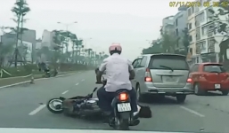 Tài xế Innova tông ngã cô gái rồi bỏ chạy: 'Vì đang vội ra sân bay' 