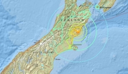 Động đất 7,4 độ Richter gây sóng thần ở New Zealand