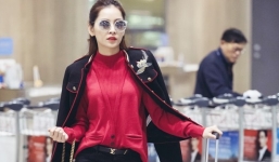 Chi Pu sang chảnh ở sân bay, được Á hậu Hàn Quốc ra đón