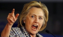 Bà Clinton nổi cơn thịnh nộ khi thua Trump trong đêm bầu cử