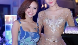 Á hậu Huyền My mặc xuyên thấu, 'dìm hàng' chiều cao Vân Hugo