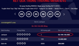 Vietlott xác định vé trúng thưởng 56 tỷ đồng phát hành ở Bà Rịa - Vũng Tàu