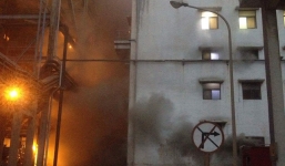 Hơn 1 giờ khống chế đám cháy tại Nhà máy Nhiệt điện Cẩm Phả 