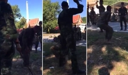 Video: Binh sĩ Thái Lan bị đánh dã man vì không hoàn thành bài huấn luyện
