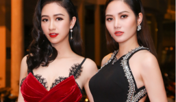 “Chị em” Á hậu Hà Thu - Diệu Linh tái xuất thảm đỏ bằng phong cách gợi cảm