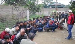  Phá sới gà khủng tại Nghệ An, tóm 54 con bạc