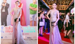 Hoa hậu Huỳnh Thúy Anh diện đầm xuyên thấu, khoe vẻ đẹp gợi cảm