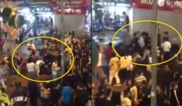 2 nhóm thanh niên lao vào hỗn chiến như giang hồ trên phố đi bộ Hà Nội