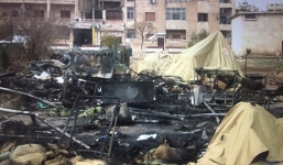 Video: Bệnh viện quân y Nga tan hoang vì phiến quân nã cối