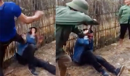 Người đàn ông trộm gà bị bắn đạn cao su vào mặt tới tấp