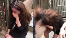 Nữ nhân viên bảo hiểm bị đánh ghen, làm nhục trên phố