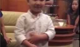 Cháu trai tỷ phú Hoàng Kiều nhảy Gangnam style trên du thuyền