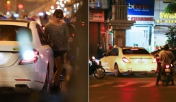 Trấn Thành thản nhiên lái xe chở Hari Won chạy ngược chiều