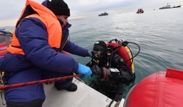 Đã tìm thấy băng ghi dữ liệu của máy bay Tu-154 rơi ở Biển Đen