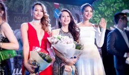 Hoa hậu Phạm Hương rạng rỡ đến ủng hộ học trò An Nguy ra mắt phim