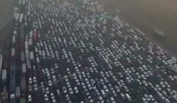 Trung Quốc lại tắc nghẽn kinh hoàng sau dịp nghỉ Tết dương lịch 2017