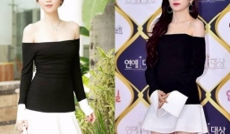 Ngọc Trinh mặc váy nhái trong họp báo đấu giá SIM tiền tỷ