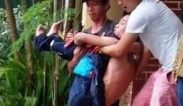 Thanh niên nghi 'ngáo đá' mang xăng dọa đốt trụ sở Công an phường