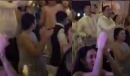 Tăng Thanh Hà lần đầu lộ bụng bầu trong đám cưới xa hoa của chị chồng