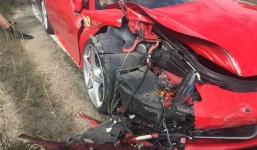  Tai nạn kinh hoàng của siêu xe Ferrari 458 Italia tại Mỹ