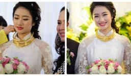 Được tặng nhiều vàng, Hoa hậu Thu Ngân phải nhờ người thân tháo bớt