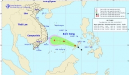 Vùng áp thấp trên Biển Đông đang mạnh lên