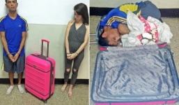 Giúp bạn trai vượt ngục bằng cách giấu trong vali