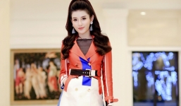 Huyền My khoe vẻ lạ lẫm, làm giám khảo cuộc thi tìm kiếm đại sứ