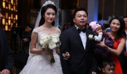 Toàn cảnh đám cưới xa hoa của Hoa hậu Thu Ngân và chồng hơn 19 tuổi