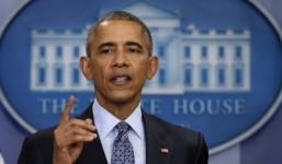 Phóng viên Nga liên tục ngắt lời Obama trong họp báo