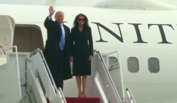Video: Máy bay chở gia đình Trump hạ cánh xuống Washington, chuẩn bị dự lễ nhậm chức