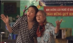 Mỹ Tâm múa hát hồn nhiên bên các nghệ sĩ cao tuổi