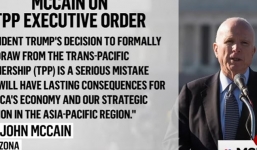 Thượng nghị sỹ Mỹ phản đối việc Mỹ rút khỏi TPP