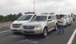 Tránh chó chạy rông trên cao tốc, 3 ô tô va chạm liên hoàn