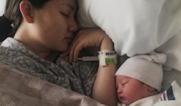 Ngọc Lan sinh con trai đầu lòng ở Mỹ