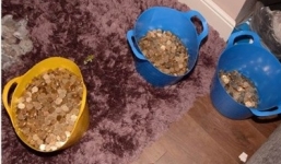 Dùng xô múc trộm gần 1 tỷ đồng tiền xu qua mái nhà