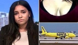Mặc áo hở ngực, cô gái bị đuổi khỏi máy bay