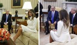 Video: Đệ nhất phu nhân Mỹ lộng lẫy trong lần đầu tiếp lãnh đạo nước ngoài