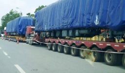 Đoàn tàu đường sắt đô thị Cát Linh-Hà Đông đầu tiên đã về tới Hà Nội
