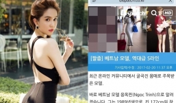 Ngọc Trinh được trang tin Hàn Quốc hết lời khen ngợi