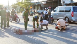 Va chạm ngã xuống đường, một phụ nữ bị xe buýt cán tử vong